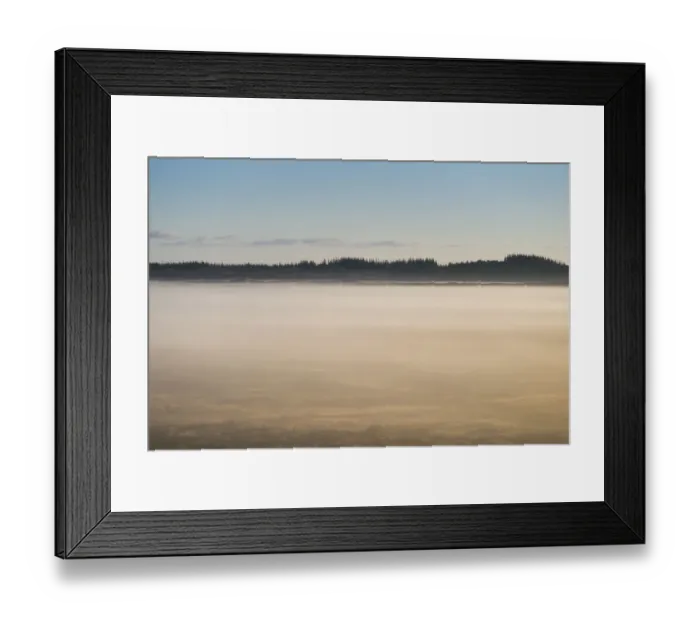 Framed Print : Fog over dunes and heathland, Henne, Region of Southern Denmark, Denmark Framed Print : Fog over dunes and heathland, Henne, Region of Southern Denmark, Denmark