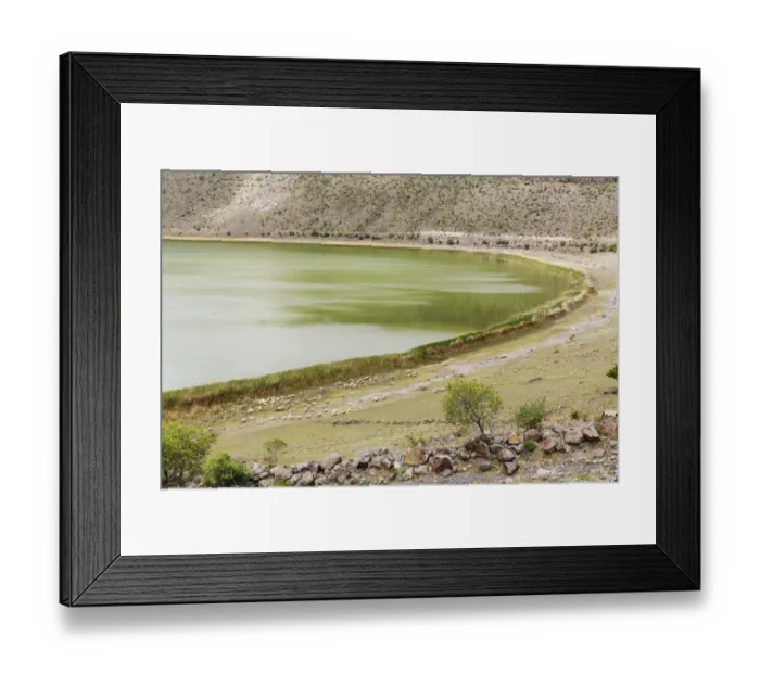 Framed Print : Narli Gol, crater lake, Nigde Province, Cappadocia, Central Anatolia Region, Anatolia, Turkey