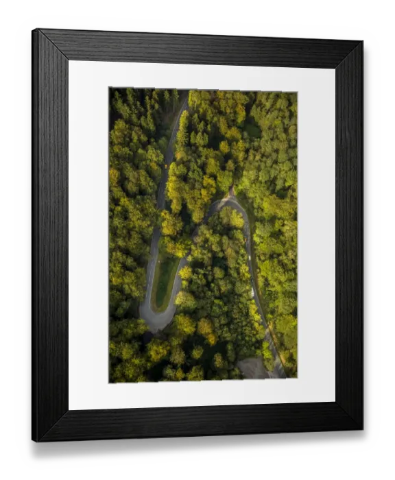 Framed Print : Aerial view, winding road, Bodefelder Strasse, street, L776, Schmallenberg, Sauerland, North Rhine-Westphalia, Germany Framed Print : Aerial view, winding road, Bodefelder Strasse, street, L776, Schmallenberg, Sauerland, North Rhine-Westphalia, Germany