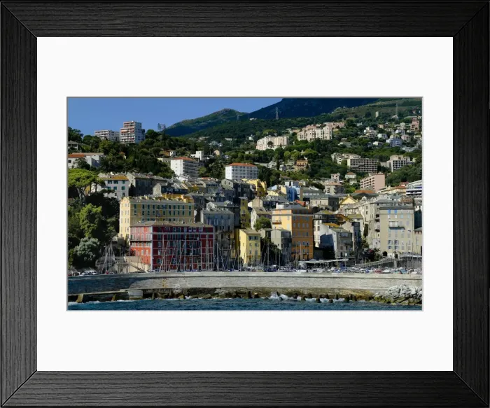 Framed Print : Townscape, Bastia, Corsica, France