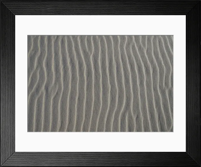 Framed Print : Sand structure, wind ripples, beach, Denmark Framed Print : Sand structure, wind ripples, beach, Denmark