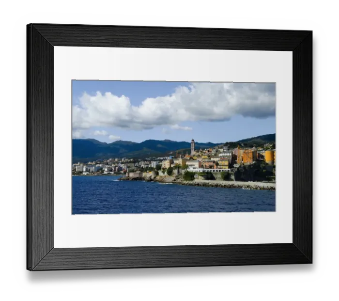 Framed Print : Townscape, Bastia, Corsica, France Framed Print : Townscape, Bastia, Corsica, France