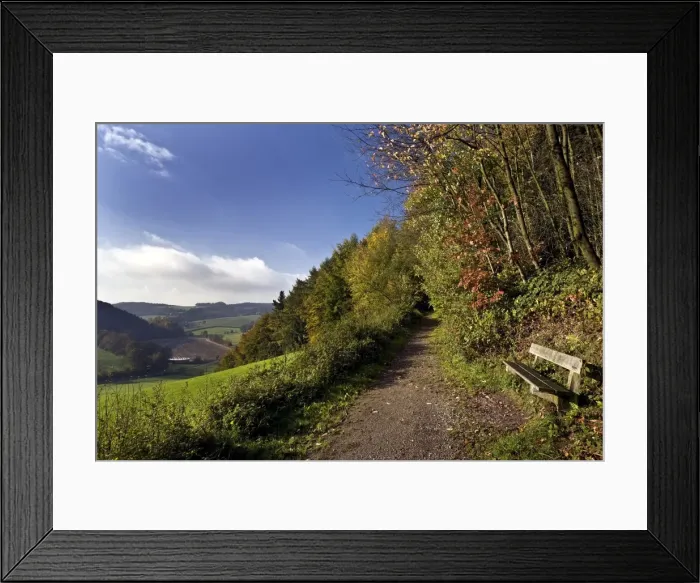 Framed Print : Autumnal landscape in Elfringhauser Schweiz region, Hattingen, Ruhr Area, North Rhine-Westphalia, Germany Framed Print : Autumnal landscape in Elfringhauser Schweiz region, Hattingen, Ruhr Area, North Rhine-Westphalia, Germany