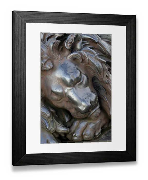 Framed Print : Lion figure at Holstentorplatz square, Lubeck, Schleswig-Holstein, Germany Framed Print : Lion figure at Holstentorplatz square, Lubeck, Schleswig-Holstein, Germany