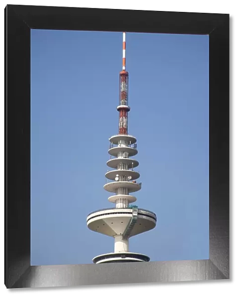 Hamburg TV Tower, Heinrich-Hertz-Turm, radio telecommunication tower, Hamburg, Germany