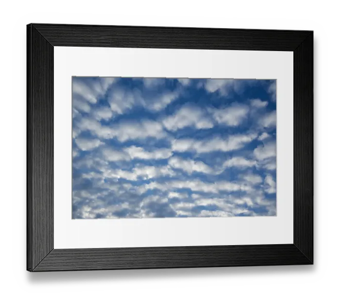 Framed Print : Cirrocumulus clouds, small fluffy clouds, Germany Framed Print : Cirrocumulus clouds, small fluffy clouds, Germany