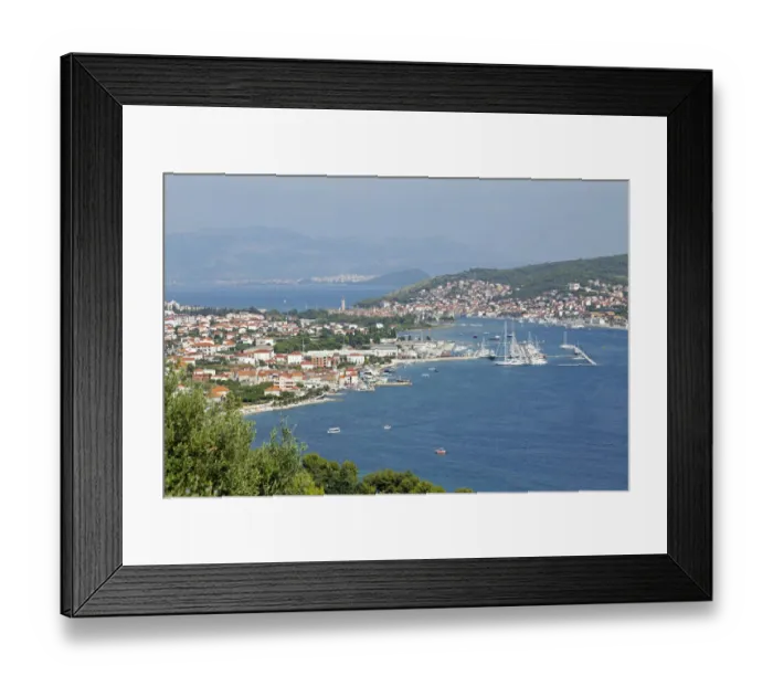 Framed Print : Townscape of Trogir, Split at the back, Dalmatia, Croatia Framed Print : Townscape of Trogir, Split at the back, Dalmatia, Croatia