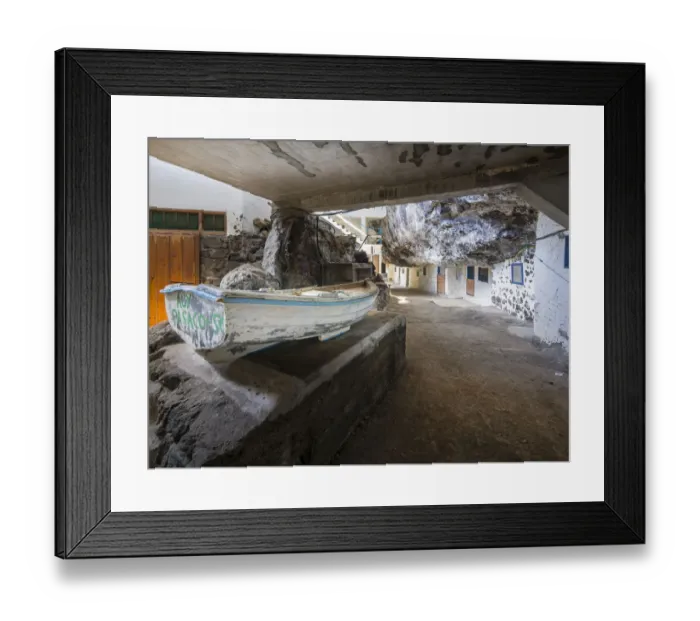 Framed Print : Poris de Candelaria, houses in a cave, rocky coast on the Camino del Poris, Pirates Cove, Tijarafe, La Palma, Canary Islands, Spain Framed Print : Poris de Candelaria, houses in a cave, rocky coast on the Camino del Poris, Pirates Cove, Tijarafe, La Palma, Canary Islands, Spain