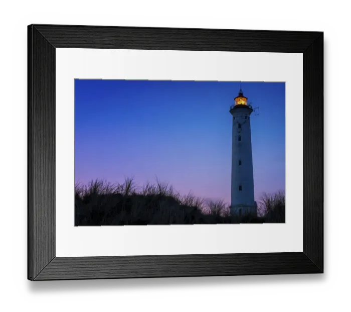 Framed Print : Leuchtturm Lyngvig Fyr, Hvide Sande, Denmark Framed Print : Leuchtturm Lyngvig Fyr, Hvide Sande, Denmark