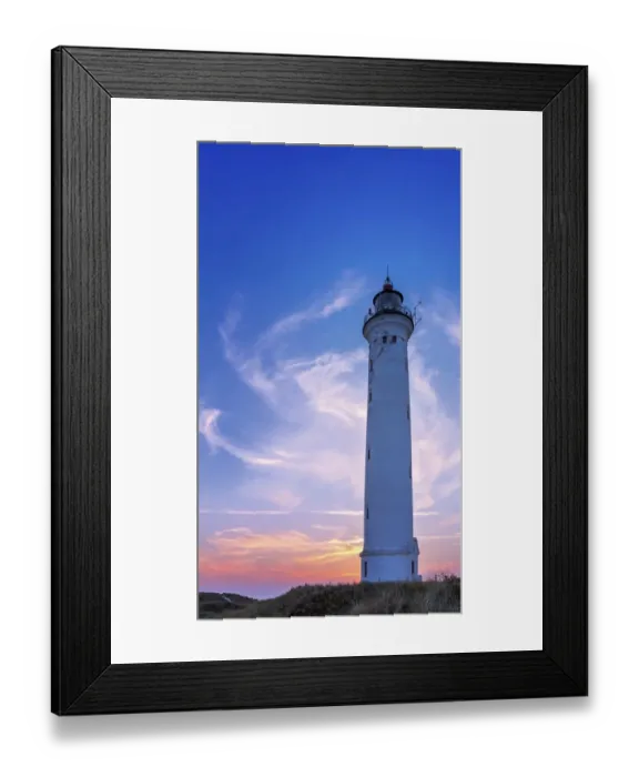 Framed Print : Leuchtturm Lyngvig Fyr, Hvide Sande, Denmark Framed Print : Leuchtturm Lyngvig Fyr, Hvide Sande, Denmark
