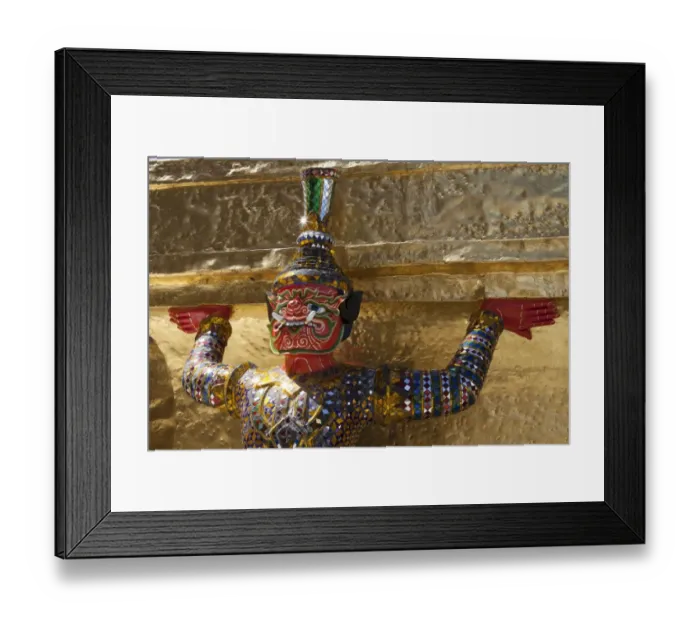 Framed Print : Yaksha statue at the golden chedi, Wat Phra Kaeo or Wat Phra Kaew, Grand Palace, Royal Palace, Bangkok, Thailand Framed Print : Yaksha statue at the golden chedi, Wat Phra Kaeo or Wat Phra Kaew, Grand Palace, Royal Palace, Bangkok, Thailand