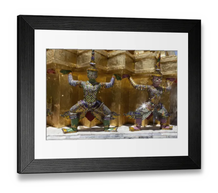 Framed Print : Yaksha statues at the golden chedi, Wat Phra Kaeo or Wat Phra Kaew, Grand Palace, Royal Palace, Bangkok, Thailand Framed Print : Yaksha statues at the golden chedi, Wat Phra Kaeo or Wat Phra Kaew, Grand Palace, Royal Palace, Bangkok, Thailand