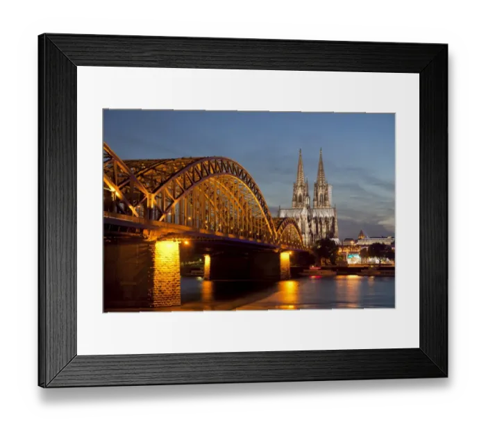 Framed Print : Cologne Cathedral and Hohenzollern Bridge, Cologne, North Rhine-Westphalia, Germany Framed Print : Cologne Cathedral and Hohenzollern Bridge, Cologne, North Rhine-Westphalia, Germany