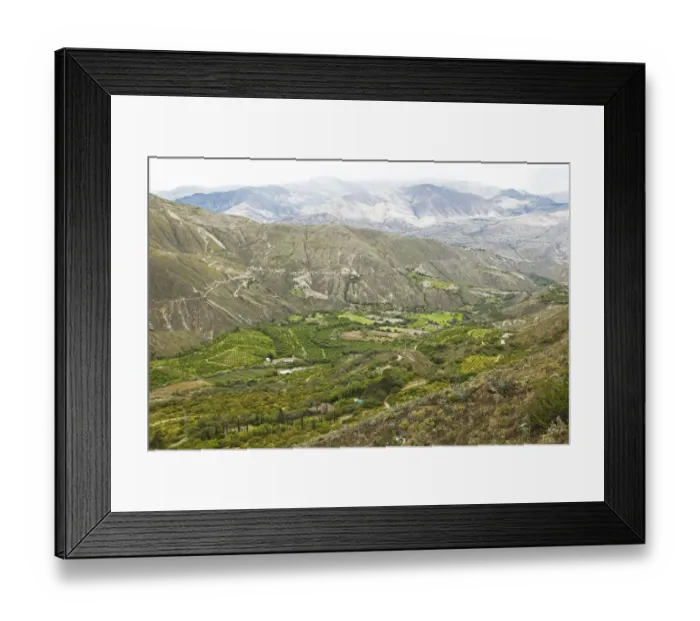 Framed Print : Agricultural landscape in the Chota Valley, Imbabura Province, Ecuador Framed Print : Agricultural landscape in the Chota Valley, Imbabura Province, Ecuador