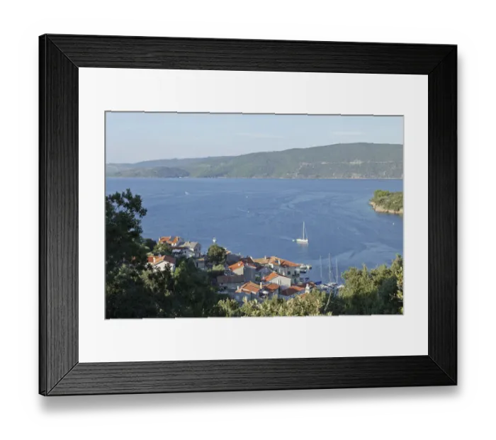 Framed Print : Bay, coast, Valun, Island of Cres, Kvarner Gulf, Croatia Framed Print : Bay, coast, Valun, Island of Cres, Kvarner Gulf, Croatia