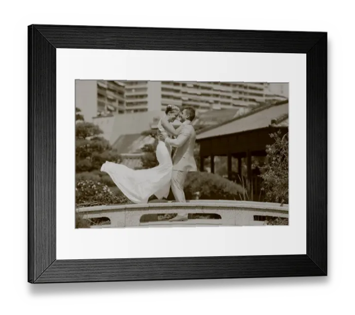 Framed Print : Groom lifting the bride up in the air Framed Print : Groom lifting the bride up in the air