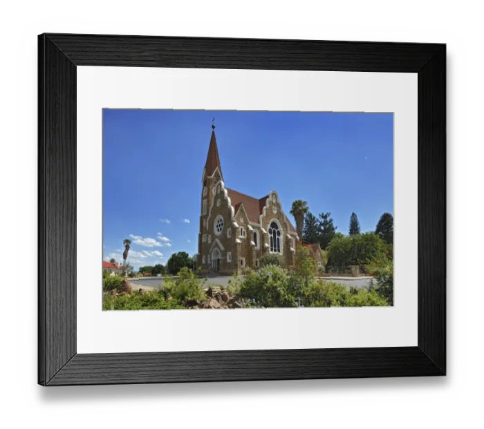 Framed Print : Protestant Church of Christ, 1896, Windhoek, Namibia
