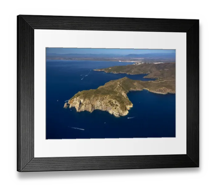 Framed Print : Aerial view, Parc Natural Cap de Creus, Cadaques, Costa Brava, Catalonia, Spain Framed Print : Aerial view, Parc Natural Cap de Creus, Cadaques, Costa Brava, Catalonia, Spain