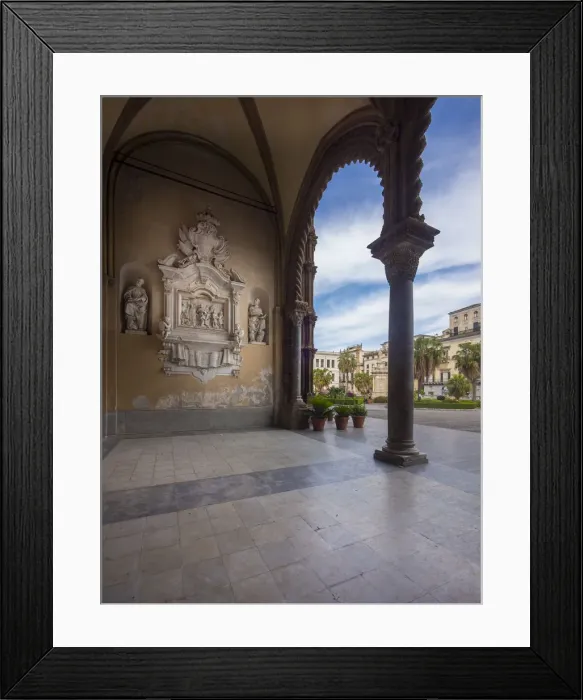 Framed Print : Reliefs, Palermo Cathedral, Corso Vittorio Emanuele, Palermo, Sicily, Italy