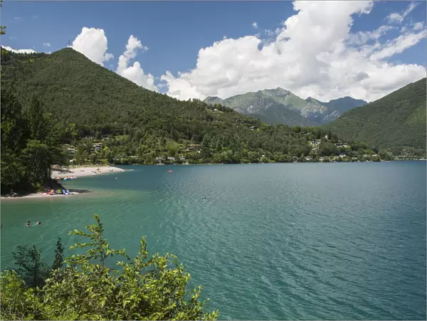 Lago di Ledro and Lake Ledro, Ledro, Trentino-Alto Adige, Italy