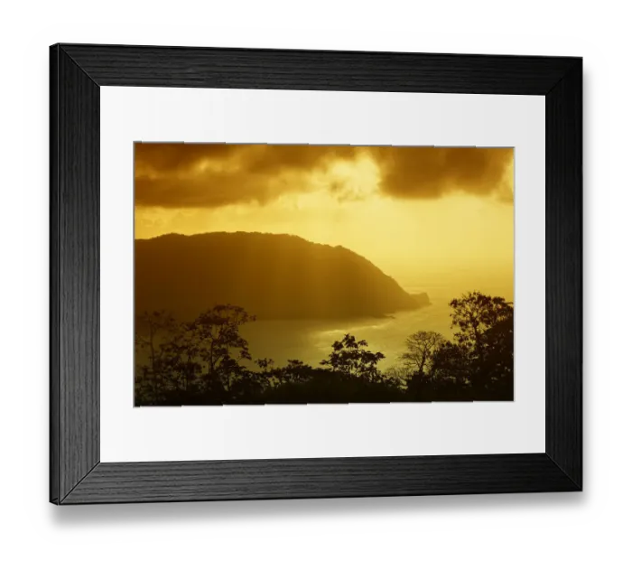 Framed Print : Sunset at Flagstaff Hill lookout, Man OWar Bay, Charlotteville, Tobago, Trinidad and Tobago Framed Print : Sunset at Flagstaff Hill lookout, Man OWar Bay, Charlotteville, Tobago, Trinidad and Tobago