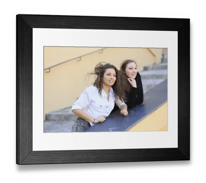 Framed Print : Two girlfriends, teenagers, leaning on the railing of a staircase, looking into the distance, Menton, Alpes-Maritimes, Provence-Alpes-Cote dAzur, France Framed Print : Two girlfriends, teenagers, leaning on the railing of a staircase, looking into the distance, Menton, Alpes-Maritimes, Provence-Alpes-Cote dAzur, France