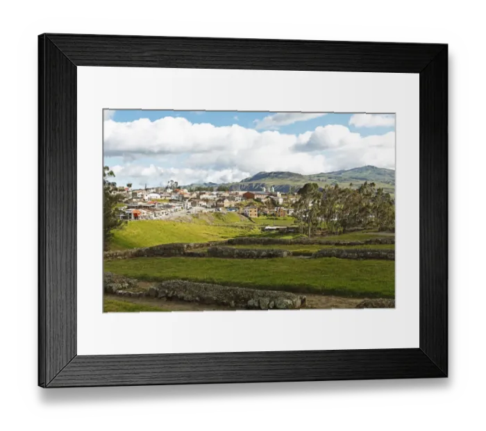 Framed Print : Townscape, Ingapirca ruins at the front, Ingapirca, Canar Province, Ecuador Framed Print : Townscape, Ingapirca ruins at the front, Ingapirca, Canar Province, Ecuador