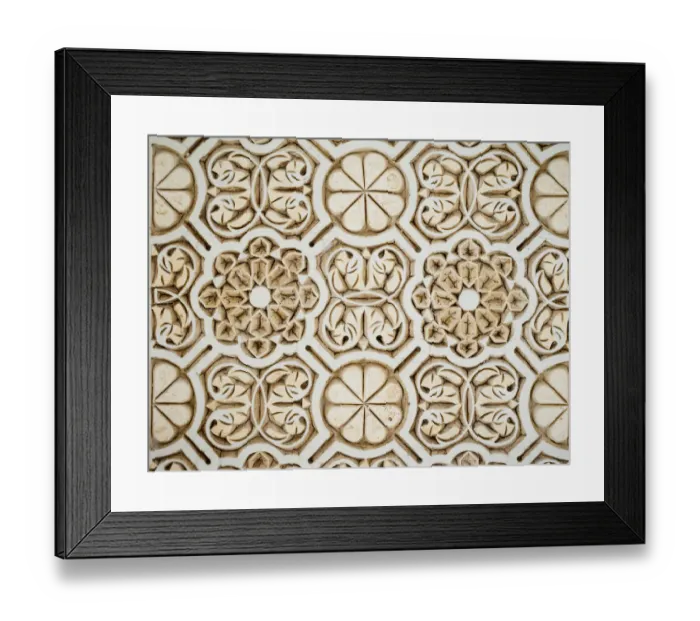 Framed Print : Ornate stone, Medina, Marrakech, Marrakech-Tensift-Al Haouz, Morocco Framed Print : Ornate stone, Medina, Marrakech, Marrakech-Tensift-Al Haouz, Morocco