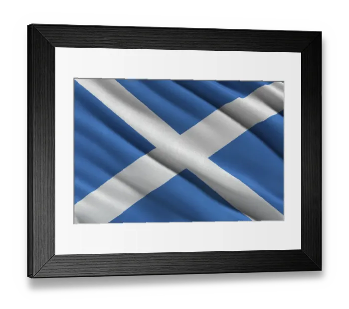 Framed Print : Saltire, flag of Scotland Framed Print : Saltire, flag of Scotland
