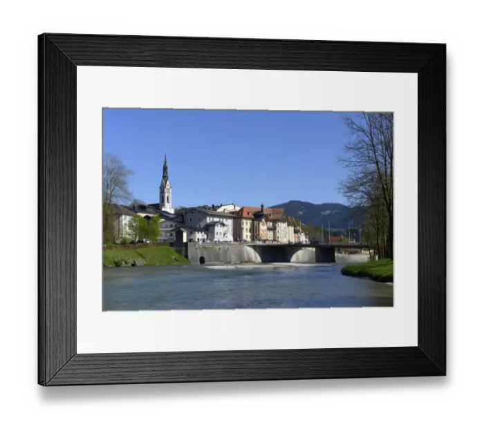 Framed Print : Isar River, Bad Tolz, Upper Bavaria, Bavaria, Germany Framed Print : Isar River, Bad Tolz, Upper Bavaria, Bavaria, Germany