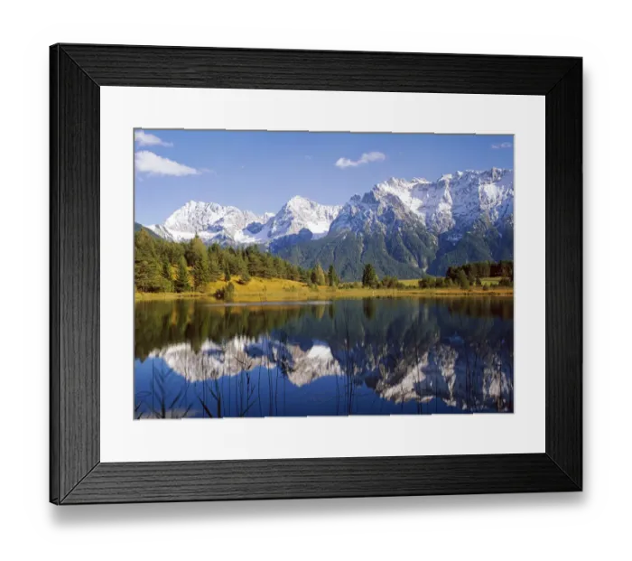 Framed Print : Luttensee Lake in front of the Karwendel Range, near Mittenwald, Upper Bavaria, Bavaria, Germany Framed Print : Luttensee Lake in front of the Karwendel Range, near Mittenwald, Upper Bavaria, Bavaria, Germany