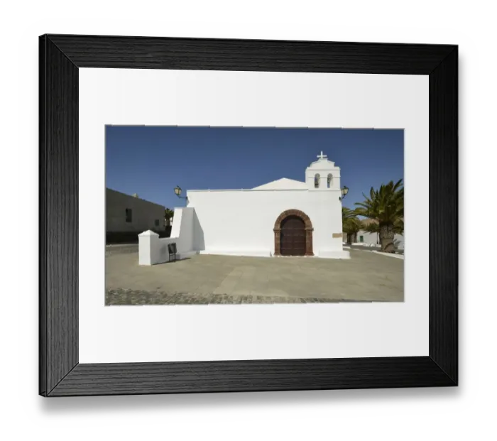 Framed Print : Church Iglesia San Marcial, Femes, Lanzarote, Canary Islands, Spain Framed Print : Church Iglesia San Marcial, Femes, Lanzarote, Canary Islands, Spain