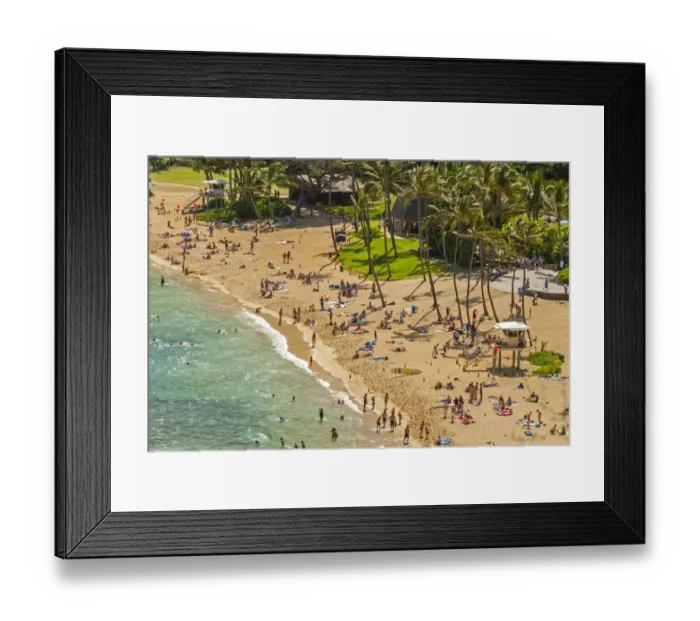 Framed Print : Beach, Hanauma Bay, Oahu, Hawaii, United States Framed Print : Beach, Hanauma Bay, Oahu, Hawaii, United States