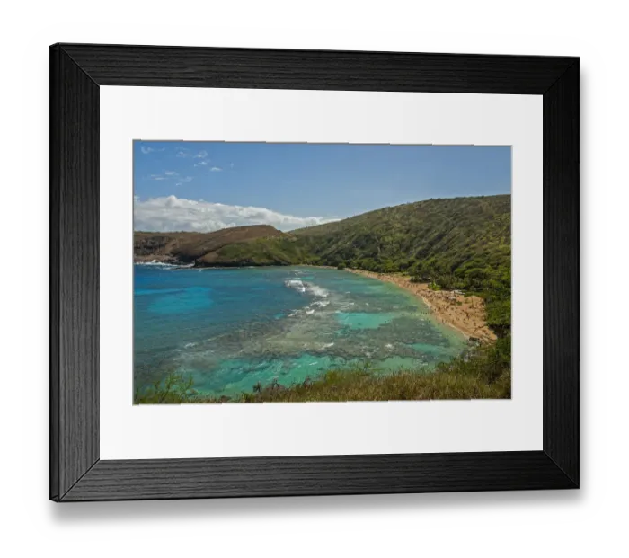 Framed Print : Hanauma Bay, Oahu, Hawaii, United States Framed Print : Hanauma Bay, Oahu, Hawaii, United States