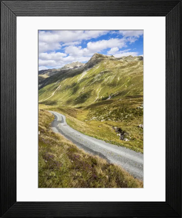Framed Print : Bielerhohe Pass, Paznauner valley, Tyrol, Austria Framed Print : Bielerhohe Pass, Paznauner valley, Tyrol, Austria