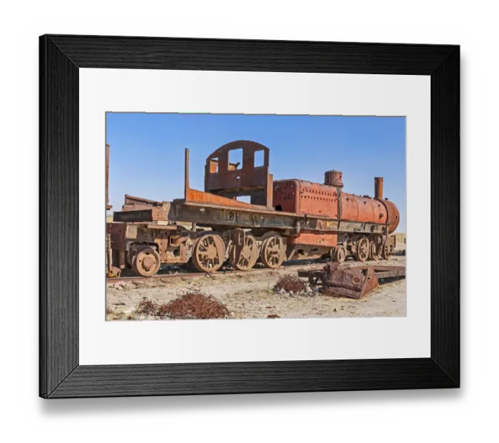 Framed Print : Cementerio de los Trenes, Uyuni, Bolivia Framed Print : Cementerio de los Trenes, Uyuni, Bolivia