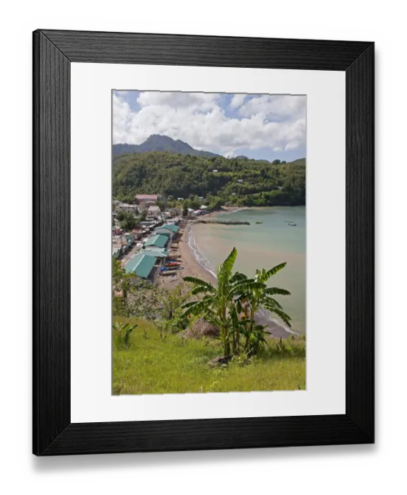 Framed Print : Beach, Anse La Raye, Saint Lucia