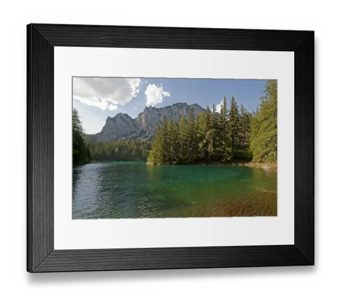 Framed Print : Gruner See or Green Lake, Tragoss, Styria, Austria Framed Print : Gruner See or Green Lake, Tragoss, Styria, Austria