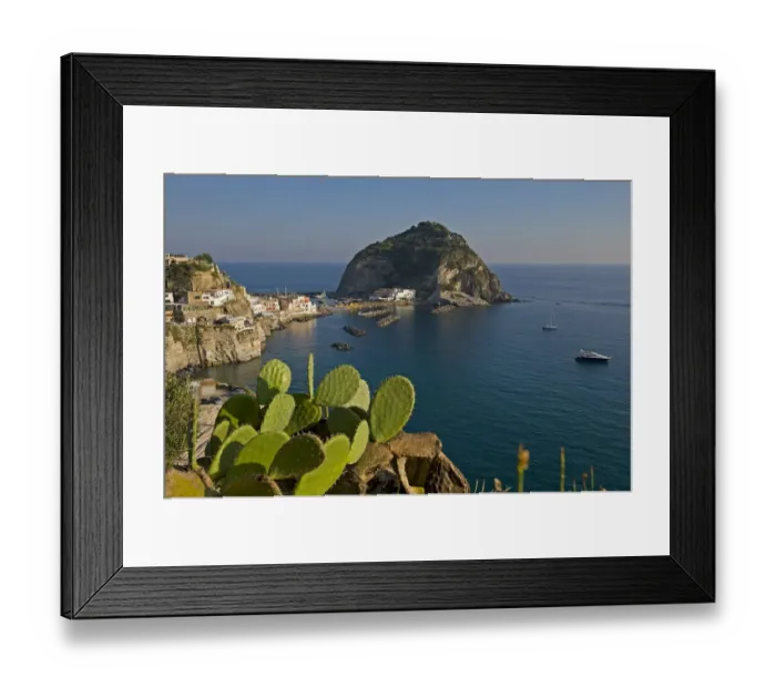 Framed Print : View of the peninsula, Sant Angelo, Ischia, Gulf of Naples, Italy Framed Print : View of the peninsula, Sant Angelo, Ischia, Gulf of Naples, Italy