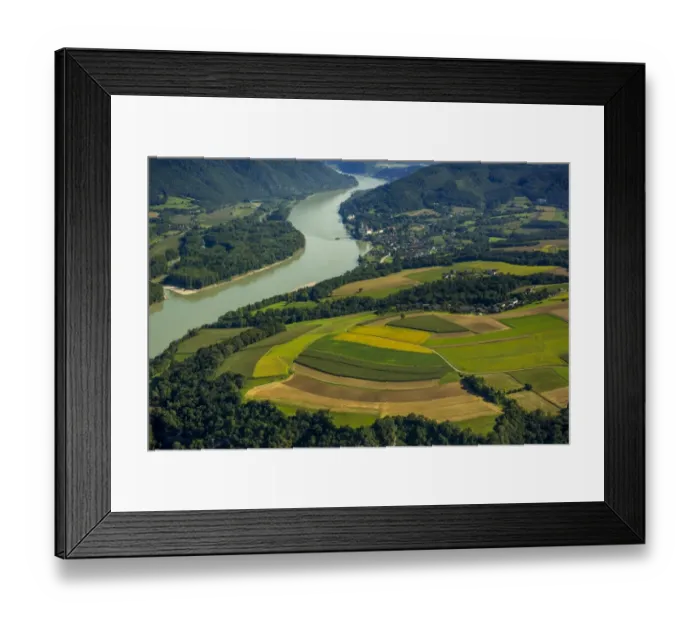 Framed Print : Aerial view, Wachau with Servite monastery Schloss Schonbuhel Castle on the Danube, Schonbuhel-Aggsbach, Lower Austria, Austria Framed Print : Aerial view, Wachau with Servite monastery Schloss Schonbuhel Castle on the Danube, Schonbuhel-Aggsbach, Lower Austria, Austria