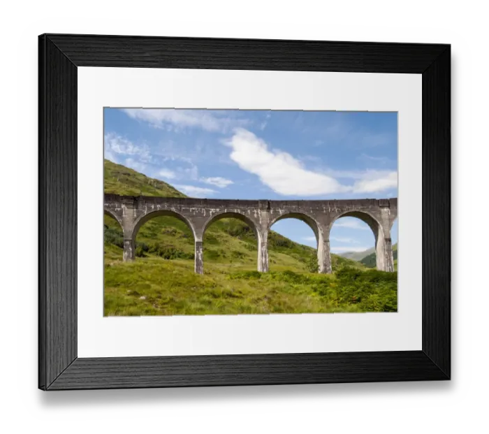 Framed Print : Glenfinnan Viaduct, arched railway bridge on West Highland Line, Lochaber, Scotland, United Kingdom Framed Print : Glenfinnan Viaduct, arched railway bridge on West Highland Line, Lochaber, Scotland, United Kingdom