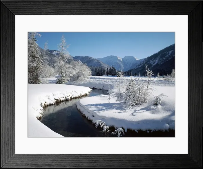 Framed Print : Estergebirge and Kleine Ammer from Ettaler Weidmoos, Upper Bavaria, Bavaria, Germany Framed Print : Estergebirge and Kleine Ammer from Ettaler Weidmoos, Upper Bavaria, Bavaria, Germany