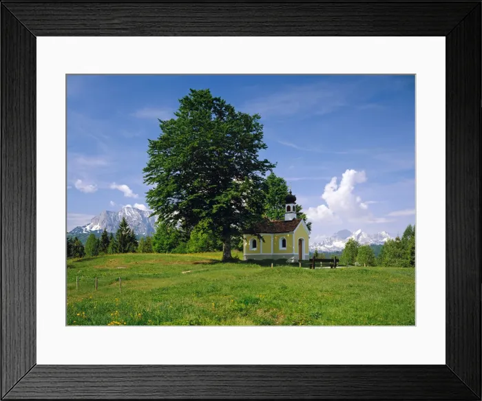 Framed Print : Maria Rast Chapel at Kranzberg, Mittenwald, Upper Bavaria, Bavaria, Germany Framed Print : Maria Rast Chapel at Kranzberg, Mittenwald, Upper Bavaria, Bavaria, Germany