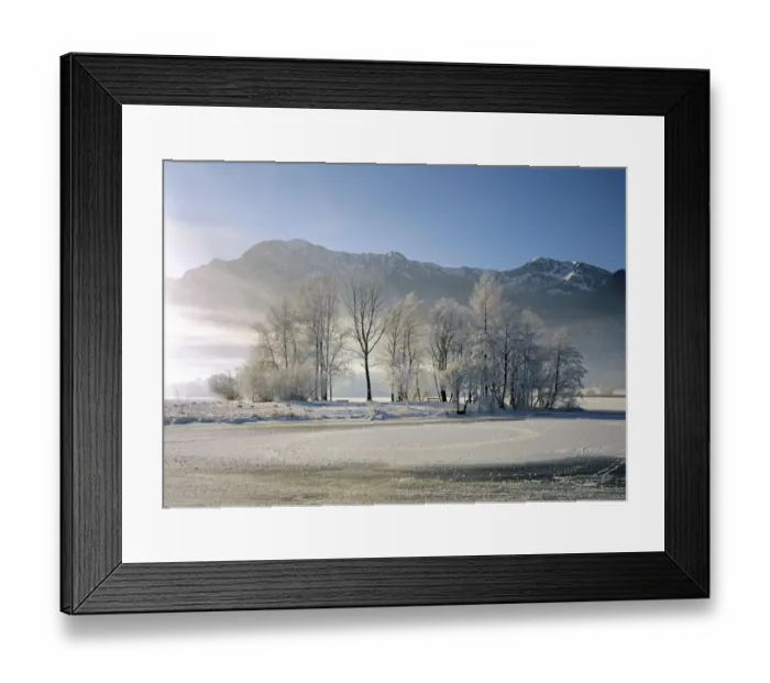 Framed Print : Winter on Lake Kochel in front of Herzogstand and Heimgarten, Upper Bavaria, Bavaria, Germany Framed Print : Winter on Lake Kochel in front of Herzogstand and Heimgarten, Upper Bavaria, Bavaria, Germany