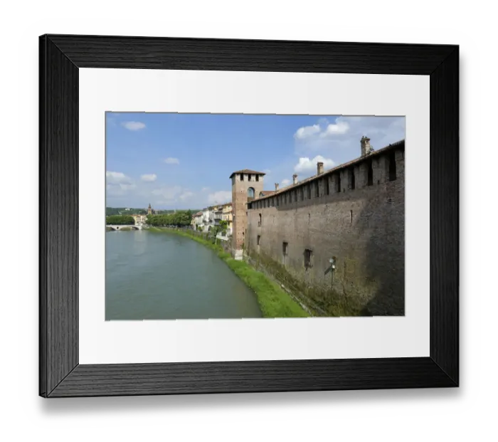 Framed Print : Adige at Castelvecchio, Verona province, Veneto, Italy Framed Print : Adige at Castelvecchio, Verona province, Veneto, Italy