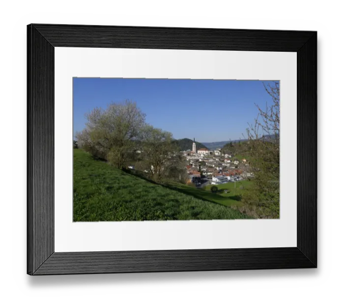 Framed Print : View of the town of Kastelruth, Castelrotto, Eisack Valley, South Tyrol, Italy Framed Print : View of the town of Kastelruth, Castelrotto, Eisack Valley, South Tyrol, Italy