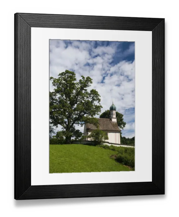 Framed Print : Ramsachkircherl church or Church of St. George, Murnauer Moos, Murnau Moor, Murnau, Upper Bavaria, Bavaria, Germany Framed Print : Ramsachkircherl church or Church of St. George, Murnauer Moos, Murnau Moor, Murnau, Upper Bavaria, Bavaria, Germany