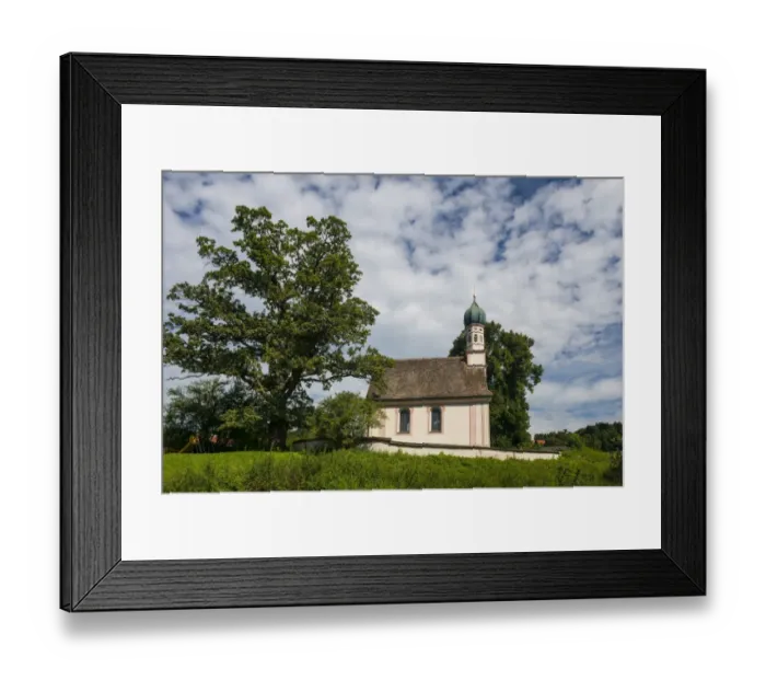Framed Print : Ramsachkircherl church or Church of St. George, Murnauer Moos, Murnau Moor, Murnau, Upper Bavaria, Bavaria, Germany Framed Print : Ramsachkircherl church or Church of St. George, Murnauer Moos, Murnau Moor, Murnau, Upper Bavaria, Bavaria, Germany