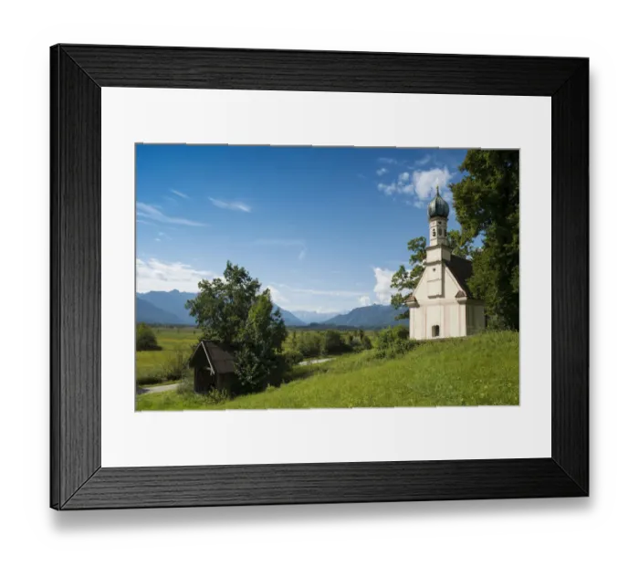 Framed Print : Ramsachkircherl church or Church of St. George, Murnauer Moos, Murnau Moor, Murnau, Upper Bavaria, Bavaria, Germany Framed Print : Ramsachkircherl church or Church of St. George, Murnauer Moos, Murnau Moor, Murnau, Upper Bavaria, Bavaria, Germany