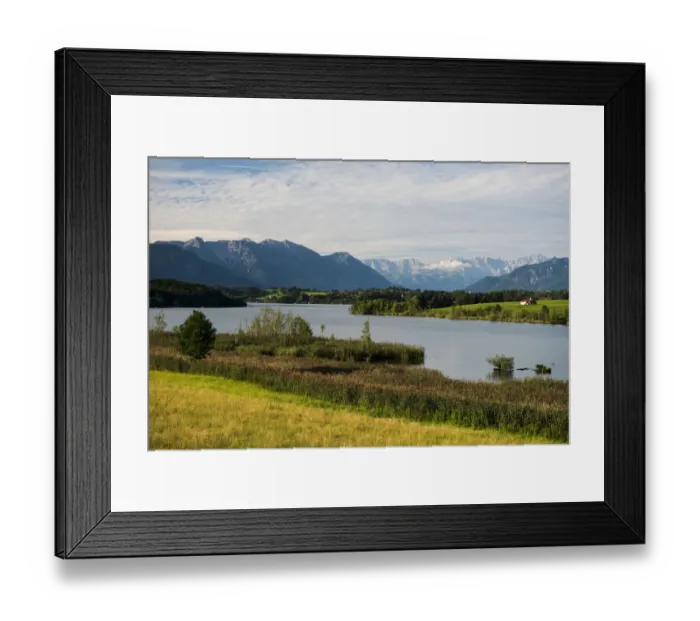 Framed Print : Riegsee Lake, Upper Bavaria, Bavaria, Germany Framed Print : Riegsee Lake, Upper Bavaria, Bavaria, Germany
